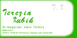 terezia kubik business card